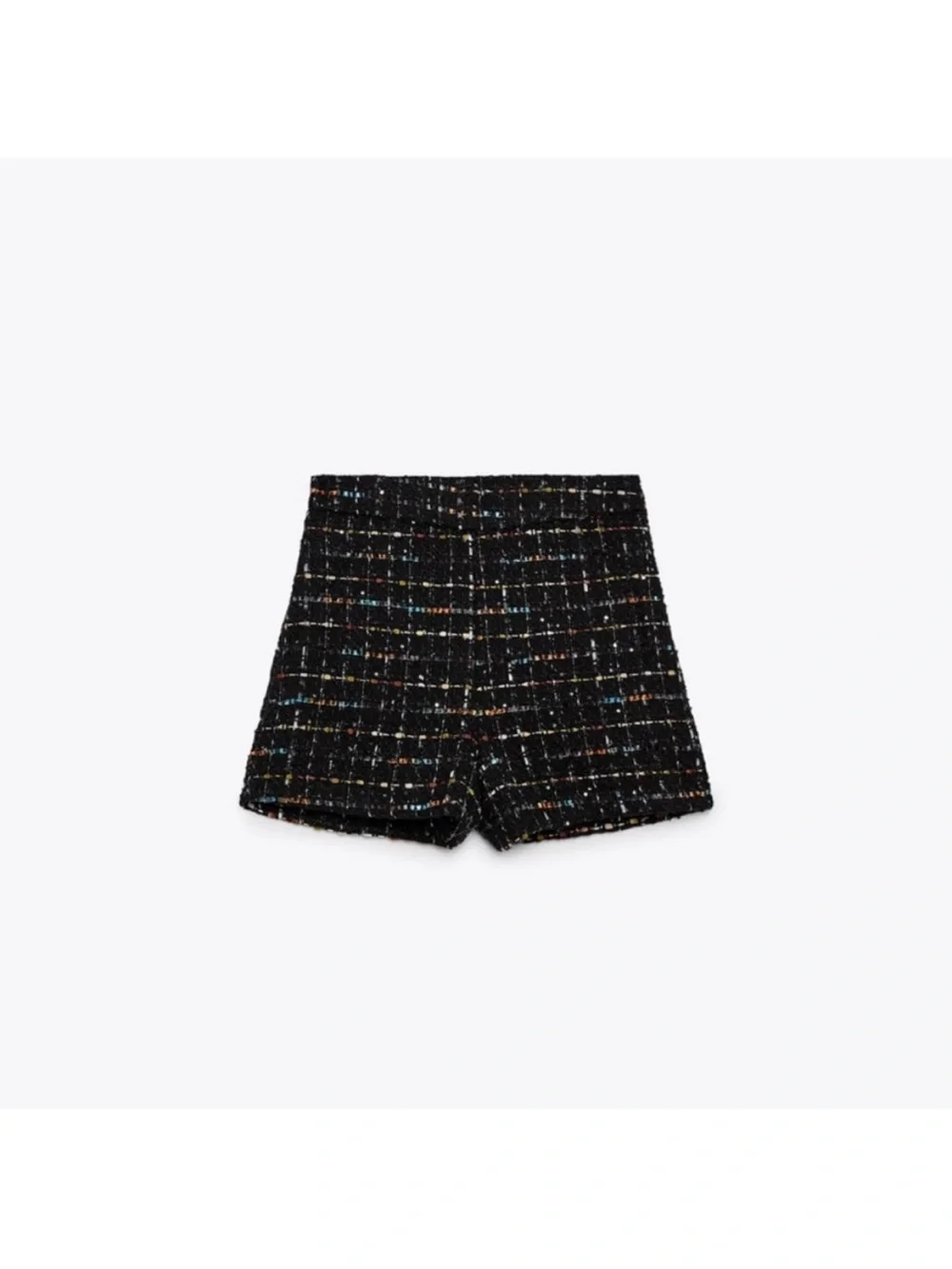 ZARA 2 PIECES MATCHING  SET DOUBLE BREASTED TWEED BLAZER AND SHORTS